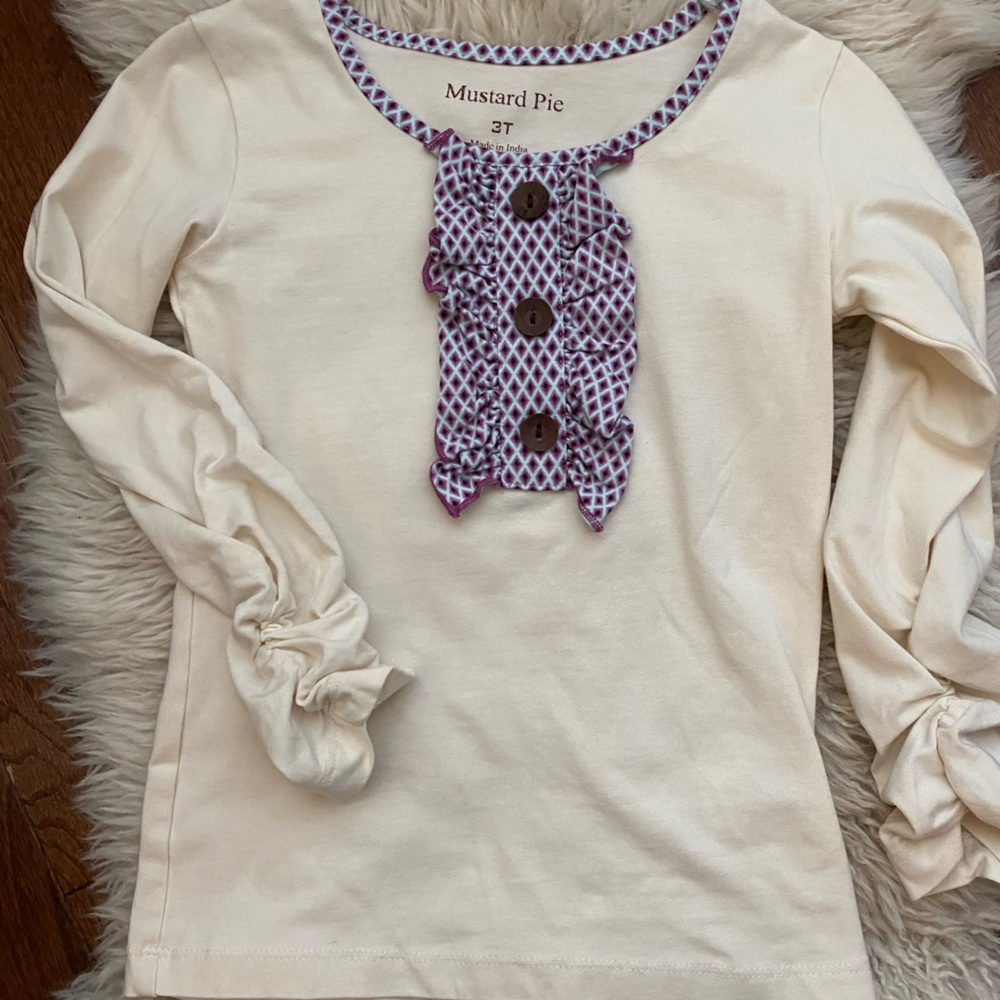 Mustard Pie ruffle top